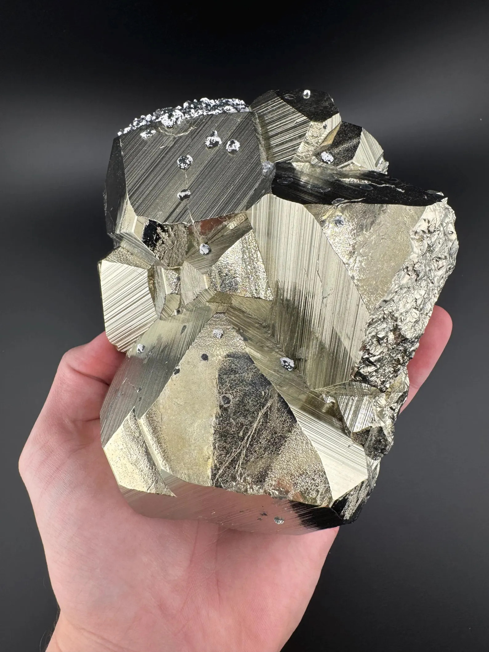 Pyrite - Large, Lustrous, Dodecahedral Specimen